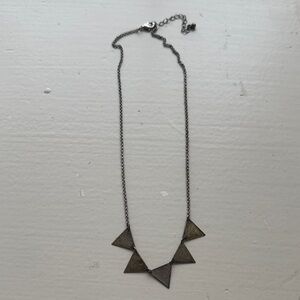 Elegant gold Triangle Necklace